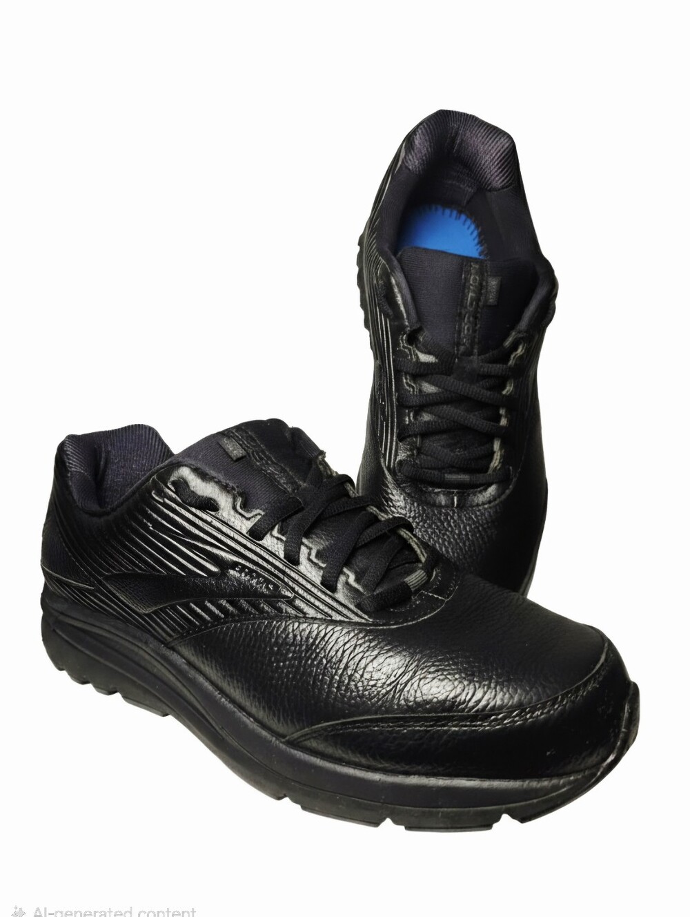 ​Brooks Addiction WLK 2 Black Men’s Size 9 Wide (2E) Leather Walking Shoes